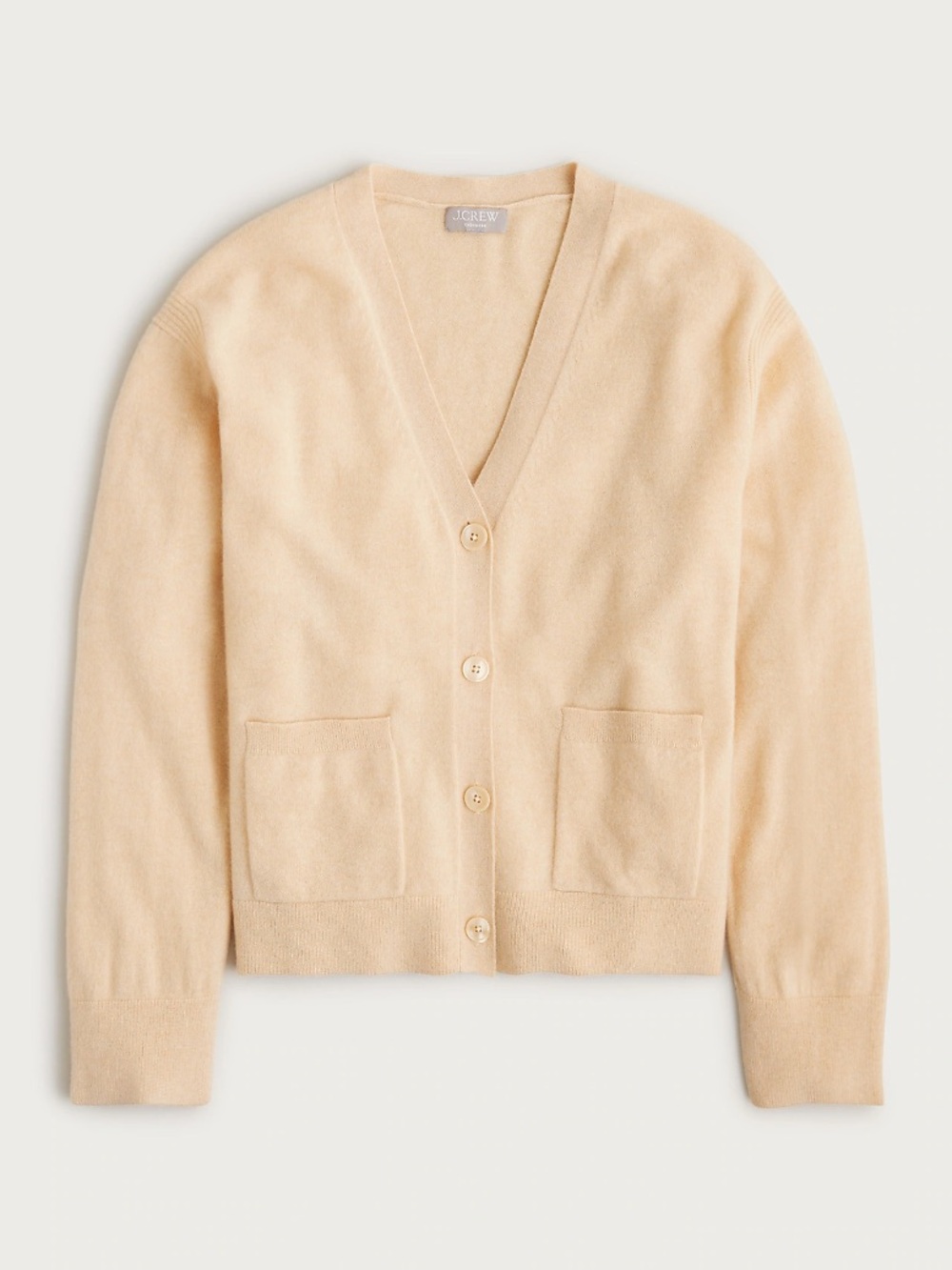 NWT $228 J. Crew Cashmere patch-pocket cardigan